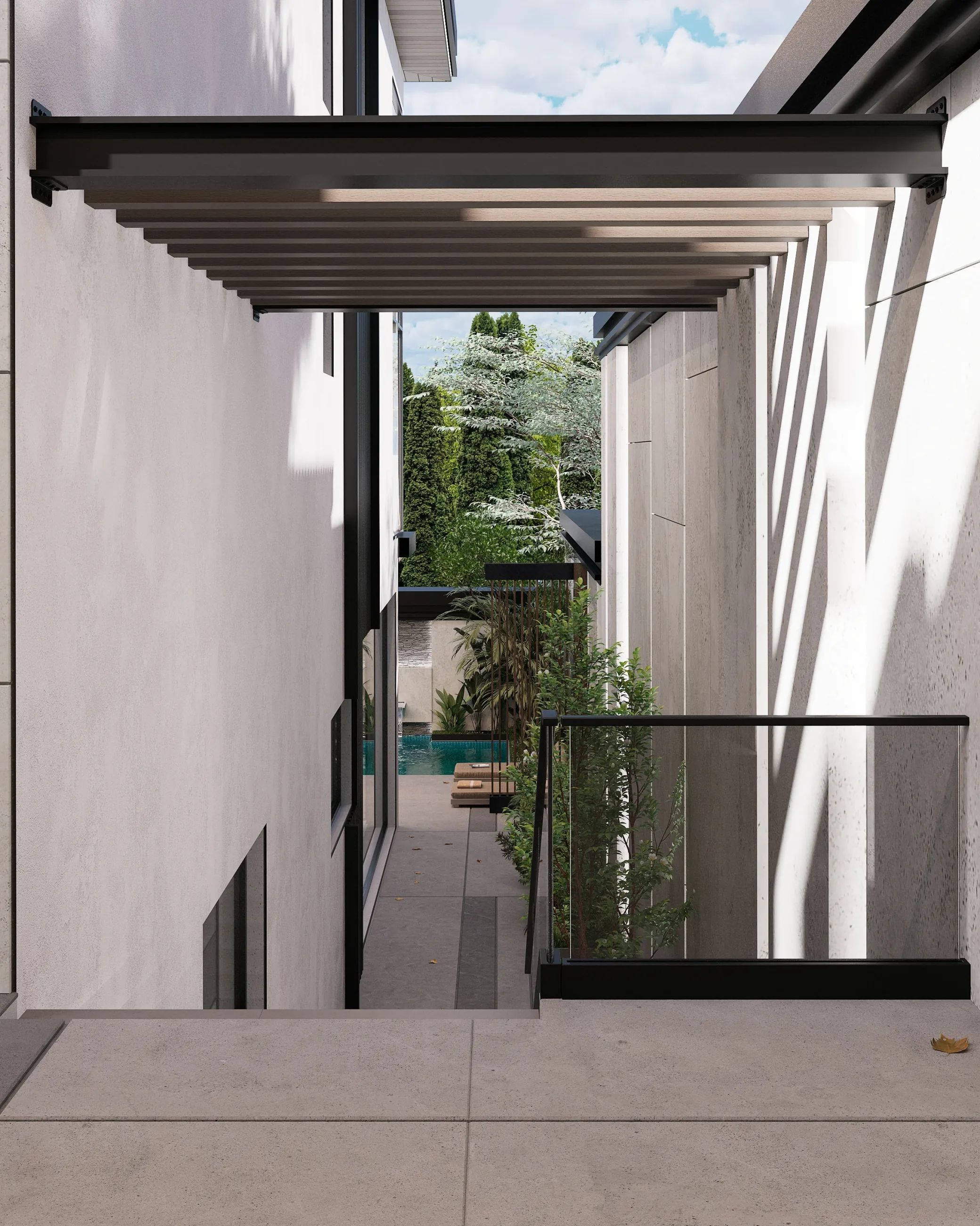 Визуализация жилой зоны в частном доме