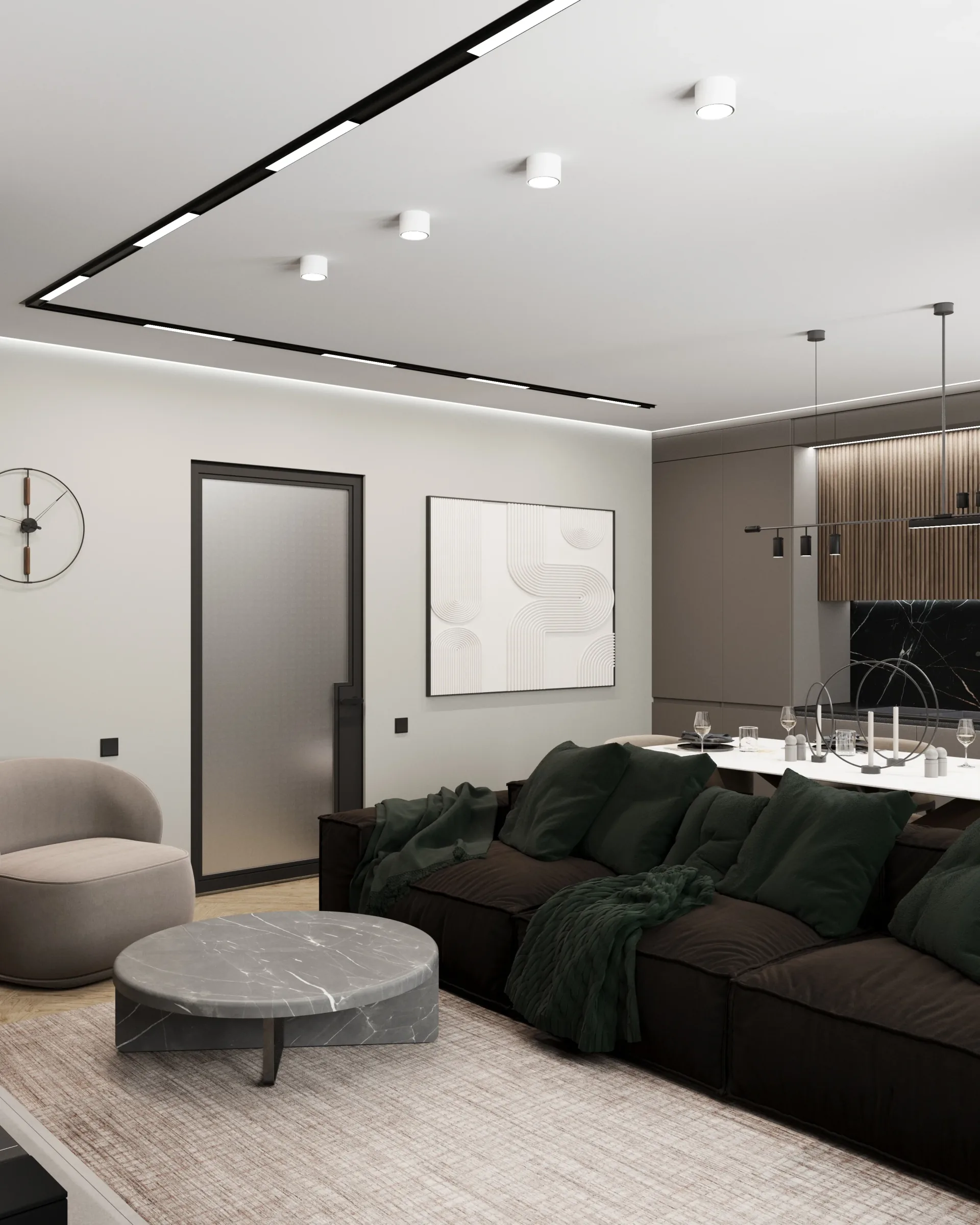 Квартира 84 м², Хамовники в Москве: Общая зона, фото 3